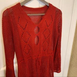 Red Swimsuit Cover Up